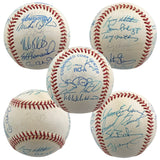 1997 Orioles (23) Erickson, Mussina, Surhoff Signed Oal Baseball BAS #AA03196
