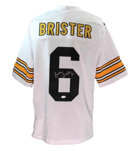 Bubby Brister Autographed Custom White Football Jersey Steelers JSA 179785