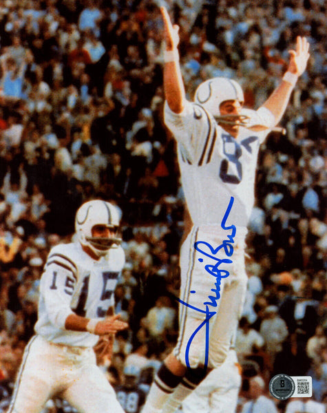 Jim O'Brien Autographed/Signed Baltimore Colts 8x10 Photo Beckett 48213