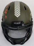 Mark Clayton & Mark Duper Signed Miami Dolphins Mini Speed Helmet (JSA COA)