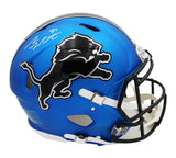 Sam Laporta Signed Detroit Lions Speed Authentic Alternate Dark Blue 2024 Helmet