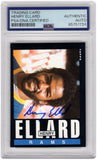 Henry Ellard Signed Rams 1985 Topps Rookie Football Trading Card #80 - (PSA/DNA)