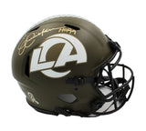 Eric Dickerson Signed Los Angeles Rams Speed Authentic STS Helmet - HOF 99