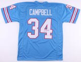 Earl Campbell Signed Houston Oilers Jersey (JSA) H.O.F. Running Back /U of Texas