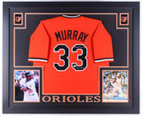 Eddie Murray Signed Orioles 35"x 43" Framed Jersey Inscribed "HOF 2003"(JSA COA)