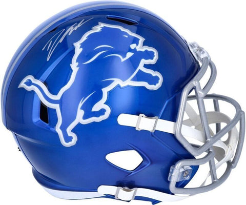 D'ANDRE SWIFT Autographed Detroit Lions Full Size Flash Speed Helmet FANATICS