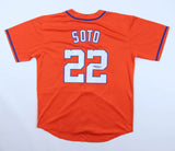 Juan Soto Signed New York Mets Orange Throwback Jersey (Beckett) N.Y. Outfielder