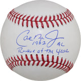 Cal Ripken Autographed Baltimore Orioles OML Baseball 1982 ROY Fanatics 50821