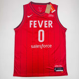 Autographed/Signed Kelsey Mitchell Indiana Red Basketball Jersey PSA COA