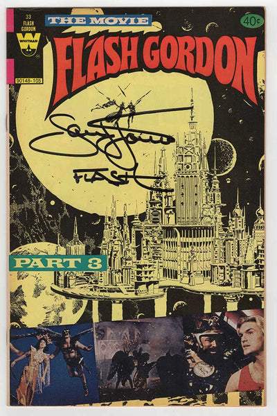 Sam J. Jones Signed Flash Gordon 1980 #33 Part 3 Comic Book w/Flash - (SS COA)