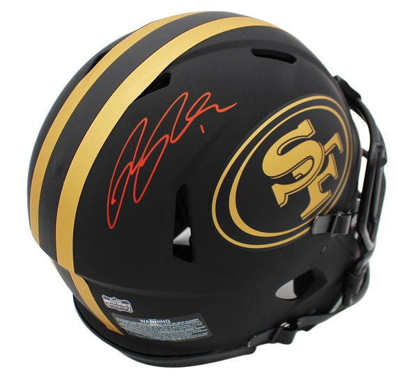 Ricky Pearsall Signed San Francisco 49ers Speed Authentic Eclipse NFL Helmet