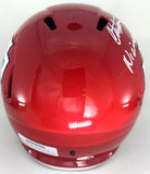 Chiefs CHRISTIAN OKOYE Signed Full Size Replica Speed Helmet AUTO Script JSA