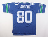 Steve Largent Signed Seattle Seahawks Mitchell & Ness Jersey "HOF 95" (Fanatics)
