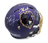 Lewis, Reed, and Suggs Signed Baltimore Ravens Speed Authentic Alternate Helmet