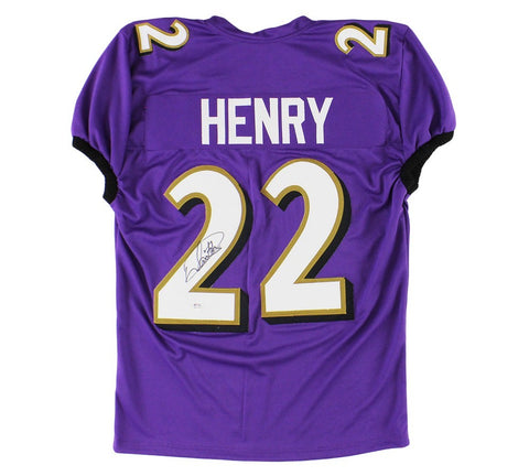 Derrick Henry Signed Baltimore Custom Purple Jersey