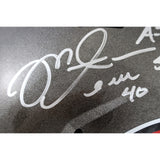 Mike Alstott Signed Tampa Bay Buccaneers F/S TB Helmet 2 Insc. Beckett 50177