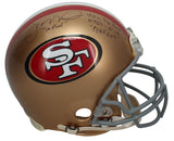 Joe Montana Autographed "Joe Cool" Stat Authentic Helmet Steiner LE 16