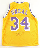 Shaquille O'Neal Signed Los Angeles Lakers Jersey (PIA Hologram) 4xNBA Champion
