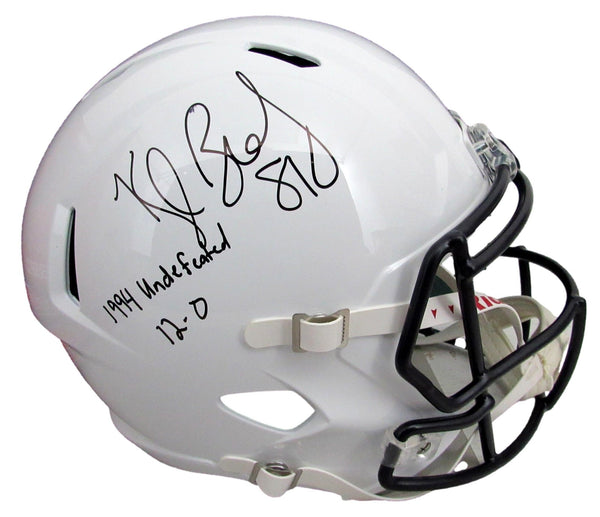 Kyle Brady Signed/Inscr Full Size Speed Replica Football Helmet PSU JSA 208059