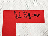 Ohio State Buckeyes Archie Griffin Signed White Jersey "HT 1974/75" Beckett Wit