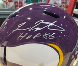 Fran Tarkenton Signed Full Size Minnesota Vikings Helmet Schwartz COA 9xPro Bowl