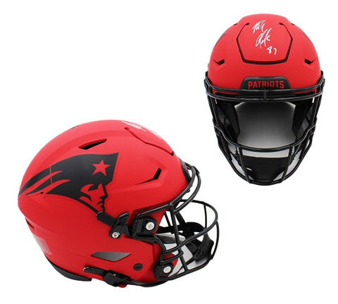 Rob Gronkowski Signed New England Patriots Speed Flex Authentic Rave NFL Helmet