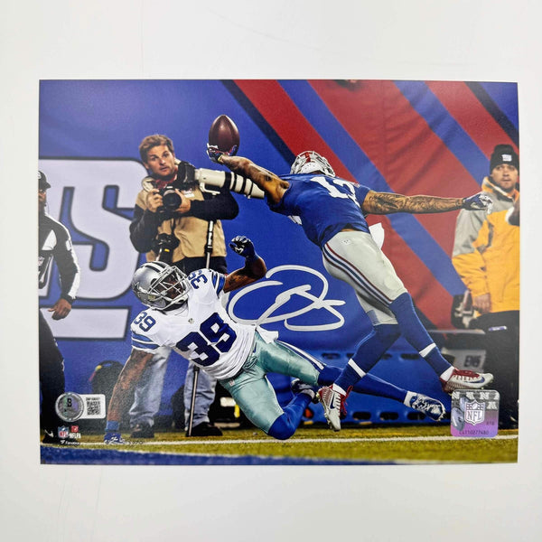 Autographed/Signed Odell Beckham Jr. The Catch NY Giants 8x10 Photo Beckett COA