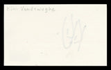 Mavericks Kiki VanDeWeghe Authentic Signed 3x5 Index Card BAS #BT03519