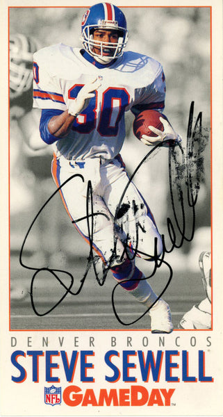 Steve Sewell Autographed 1992 Gameday #54 Trading Card Beckett 44792