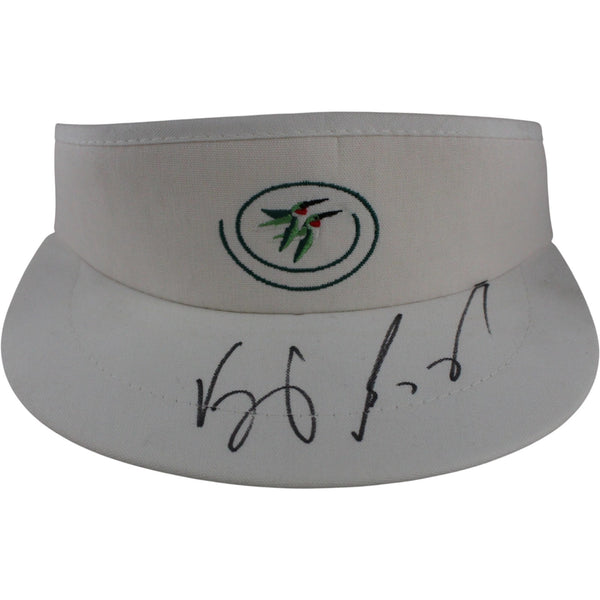 Vijay Singh Autographed/Signed PGA Tour Imperial White Hat Visor Beckett 52855
