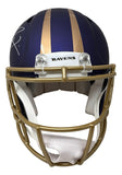 Ray Lewis Signed Baltimore Ravens FS Alternate Purple Authentic Speed Helmet BAS