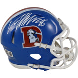 Von Miller Autographed Denver Broncos TB Mini Helmet Beckett Witness 54708