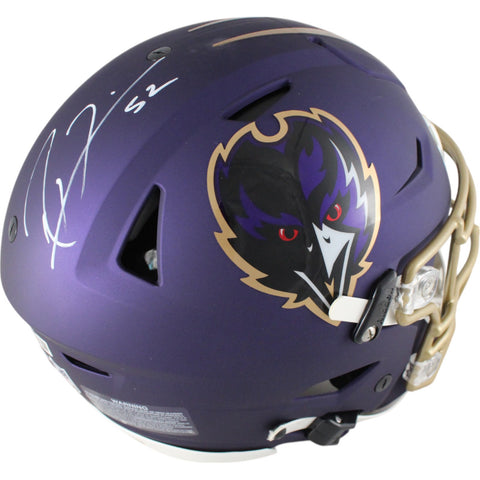 Ray Lewis Autographed Baltimore Ravens SpeedFlex Alt 24 Helmet Beckett 49577