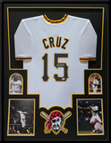 FRAMED PITTSBURGH PIRATES ONEIL CRUZ AUTOGRAPHED SIGNED JERSEY JSA COA