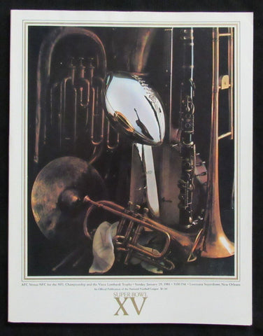 Super Bowl XV Game Program Las Vegas Raiders vs. Philadelphia Eagles 182830