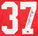 Jimmy Johnson Signed San Francisco 49ers Jersey (Beckett) 5xPro Bowl Def. Back