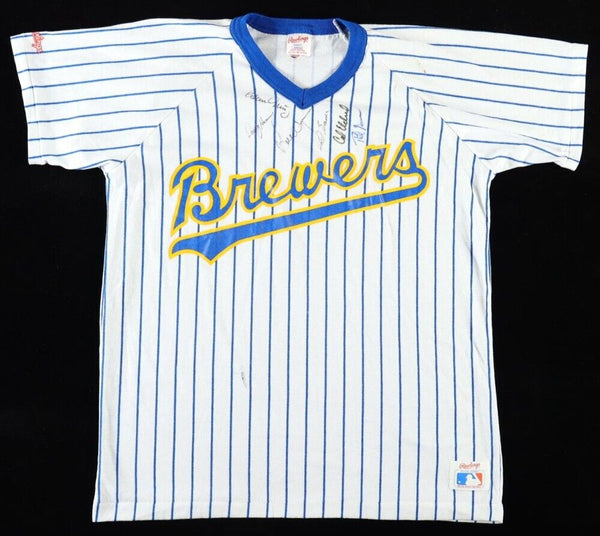 1994 Brewers Jersey Signed By 5 w/ Phil Garner, Bill Wegman, Doug Henry/ Beckett