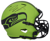 Jaxon Smith-Njigba Autographed Seahawks 'RAVE' Full Size Speed Helmet Fanatics