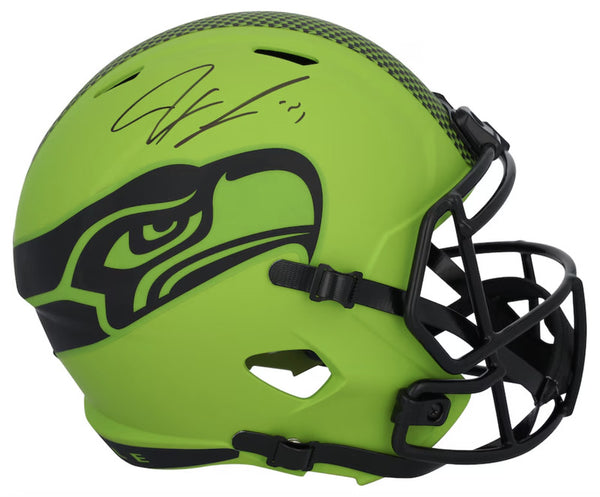 jaxon smith njigba helmet Jaxon Smith-Njigba Autographed Seahawks 'RAVE' Full Size Speed Helmet – Super Sports Center