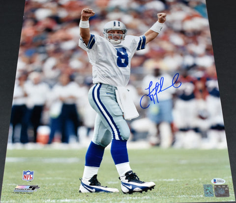 TROY AIKMAN AUTOGRAPHED SIGNED DALLAS COWBOYS 16x20 PHOTO BECKETT