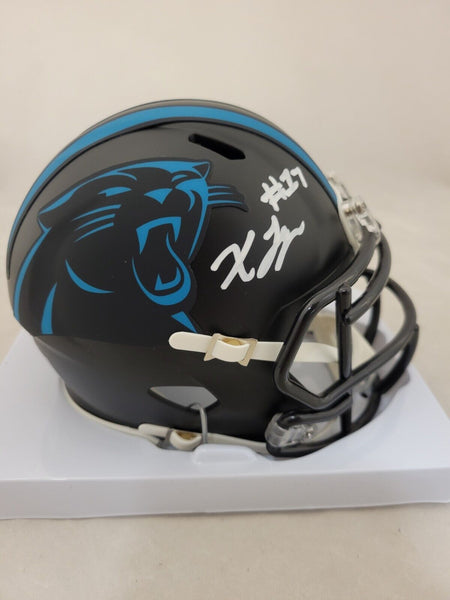 XAVIER LEGETTE SIGNED CAROLINA PANTHERS ALTERNATE SPEED MINI HELMET BECKETT