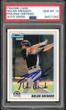 2010 Bowman Prospects #BP91 Nolan Arenado RC Rookie PSA/DNA Auto GEM MINT 10