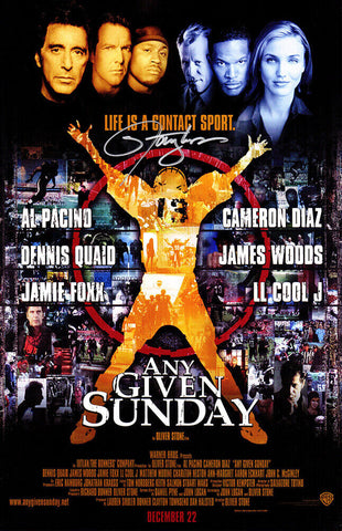 Lawrence Taylor Signed Any Given Sunday 11x17 Movie Poster - SCHWARTZ