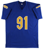 Pittsburgh Patrick Jones Authentic Signed Blue Pro Style Jersey BAS Witnessed