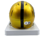 Diontae Johnson Autographed Flash Mini Helmet Steelers Beckett 181137