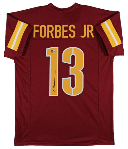Emmanuel Forbes Authentic Signed Maroon Pro Style Jersey BAS Witnessed