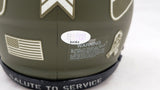 LARGENT ZORN AUTOGRAPHED SEAHAWKS CAMO MINI HELMET SALUTE TO SERVICE MCS 211063