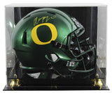 Oregon Christian Gonzalez Signed Full Size Speed Rep Helmet W/ Case BAS Witness