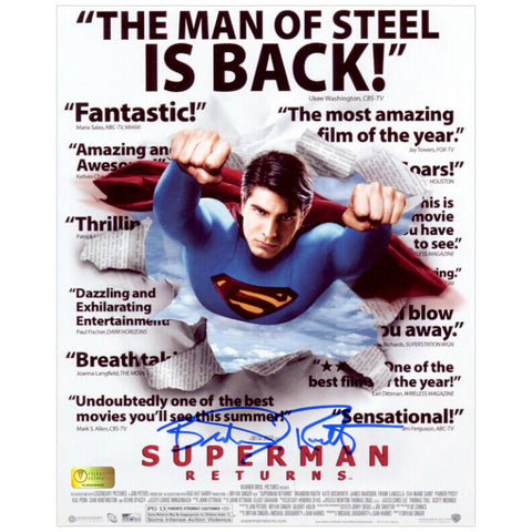Brandon Routh Autographed 2006 Superman Returns Headlines 8x10 Photo