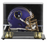 Ravens Ray Lewis Signed 2024 On-Field Alt Speed Mini Helmet W/ Case BAS Witness